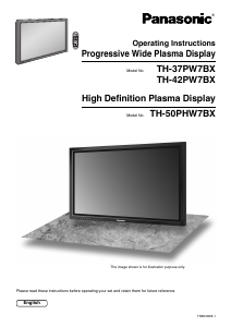 Handleiding Panasonic TH-37PW7BXJ Plasma televisie