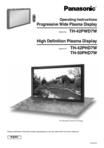 Handleiding Panasonic TH-42PHD7WS Plasma televisie