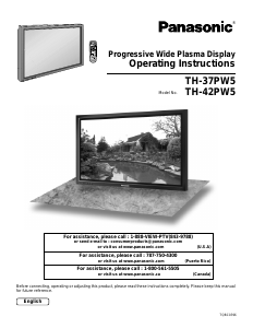 Handleiding Panasonic TH-37PW5UZ Plasma televisie