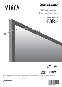 Manuál Panasonic TH-42PV8P Viera Plazmová televize