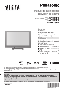 Manual de uso Panasonic TH-37PX8EA Viera Televisor de plasma