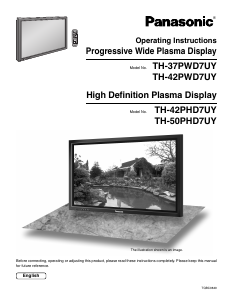 Manual Panasonic TH-37PWD7UY Plasma Television