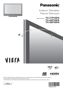 Kullanım kılavuzu Panasonic TH-37PV8PA Viera Plazma televizyon