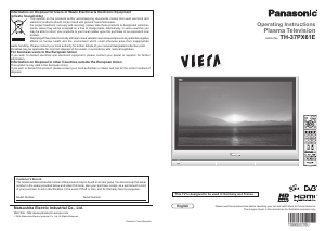 Handleiding Panasonic TH-37PX61E Viera Plasma televisie