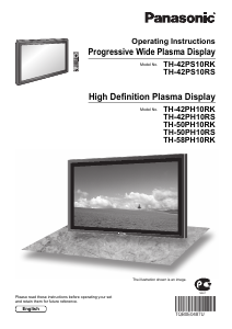 Manual Panasonic TH-42PH10RS Plasma Television