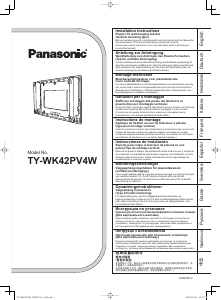 Manual de uso Panasonic TY-WK42PV4W Soporte de pared