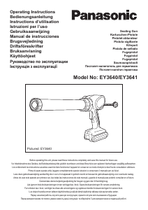 Bruksanvisning Panasonic EY3641 Fogspruta