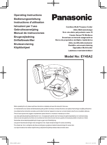 Manual de uso Panasonic EY45A2 Sierra circular