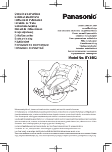 Manual de uso Panasonic EY3552GQW Sierra circular