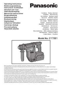 Manual de uso Panasonic EY7881 Martillo perforador