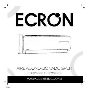 Manual de uso Ecron ECGW9000 Aire acondicionado