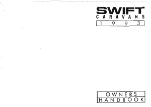 Handleiding Swift Cappuccino (1993) Caravan