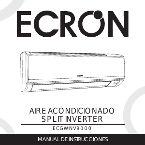 Manual de uso Ecron ECGWINV9000 Aire acondicionado