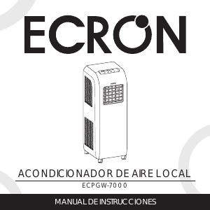 Manual de uso Ecron ECPGW7000 Aire acondicionado