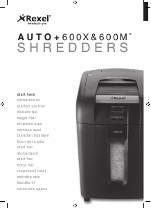 Manual Rexel Auto+ 600X Paper Shredder