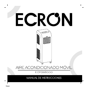 Manual de uso Ecron ECPGW8000 Aire acondicionado