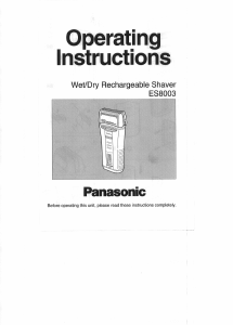 Handleiding Panasonic ES-8003 Scheerapparaat