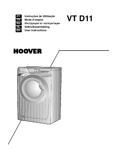 Manual Hoover VT 814D11/1-S Washing Machine