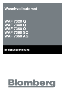 Bedienungsanleitung Blomberg WAF 7320 Q Waschmaschine