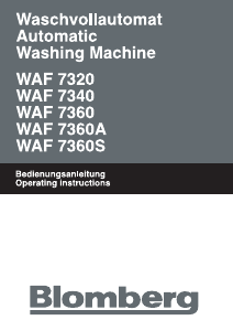 Bedienungsanleitung Blomberg WAF 7360 A Waschmaschine