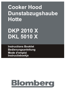 Bedienungsanleitung Blomberg DKL 5010 X Dunstabzugshaube