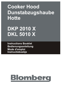 Mode d’emploi Blomberg DKP 2010 X Hotte aspirante