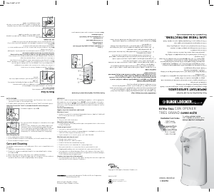 Mode d’emploi Black and Decker EC475C Ouvre-boîte