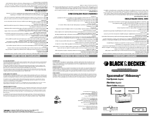 Manual Black and Decker EC900 Can Opener