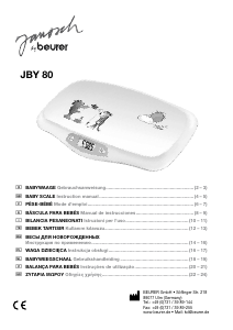 Manual Beurer JBY 80 Balança