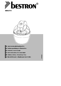 Manual de uso Bestron DMX2518 Máquina de helados