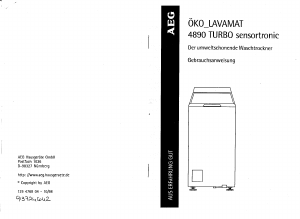 Bedienungsanleitung AEG Lavamat 4890 Waschtrockner