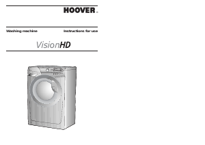 Manual Hoover VHD 8143 DB-80 Washing Machine