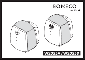 Priručnik Boneco W2055D Pročišćivač zraka