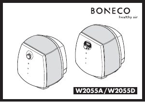 Priručnik Boneco W2055A Pročišćivač zraka