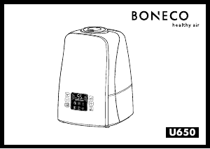 Manual de uso Boneco U650 Humidificador