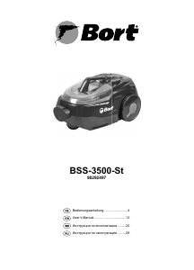 Manual Bort BSS-3500-St Vacuum Cleaner