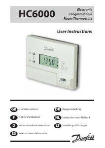 Manual de uso Danfoss HC6000 Termostato