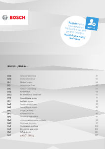 Manual de uso Bosch BGLS4HYG2 Aspirador