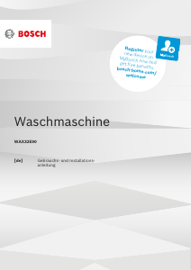 Bedienungsanleitung Bosch WAX32E90 Waschmaschine