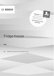 Manual Bosch KAN93VIFPG Fridge-Freezer