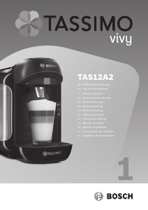 Εγχειρίδιο Bosch TAS12A2 Tassimo Vivy Μηχανή καφέ