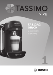 Manuale Bosch TAS12A2GB Tassimo Vivy Macchina da caffè