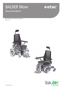 Bedienungsanleitung Etac Balder Move Basic Elektrorollstuhl