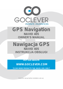 Instrukcja GOCLEVER Navio 405 Nawigacja przenośna