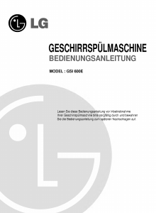 Bedienungsanleitung LG GSI-600E Geschirrspüler