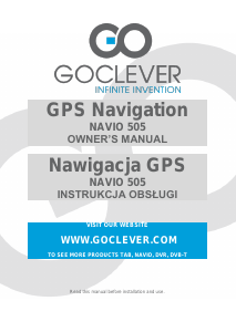 Instrukcja GOCLEVER Navio 505 Nawigacja przenośna