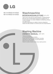 Bedienungsanleitung LG WD-16115FD Waschmaschine