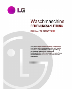 Bedienungsanleitung LG WD-1041WF Waschmaschine