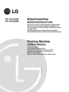 Manual LG WD-12210BD Washing Machine