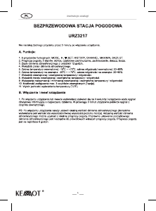 Bedienungsanleitung Kemot URZ3217 Wetterstation